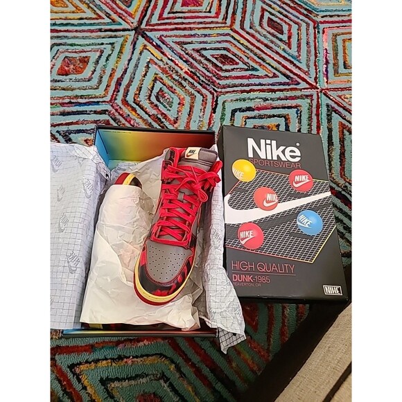 Nike Dunk High 1985 | Red Acid Wash | DD9404-600 | US Size 12 main image 12